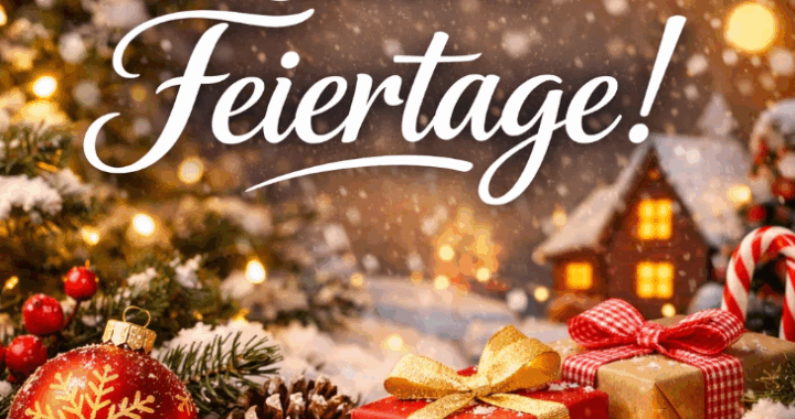 Zum Jahresende: Schöne Feiertage!